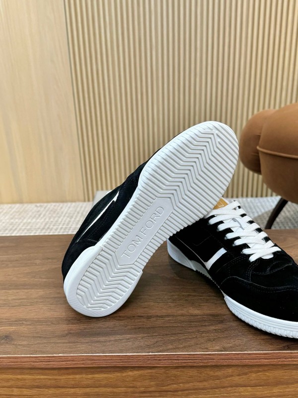 TOM FORD 2025 SS Tom Casual Shoes with Classic Color Blocking and Imported Leather Insole - AS00350