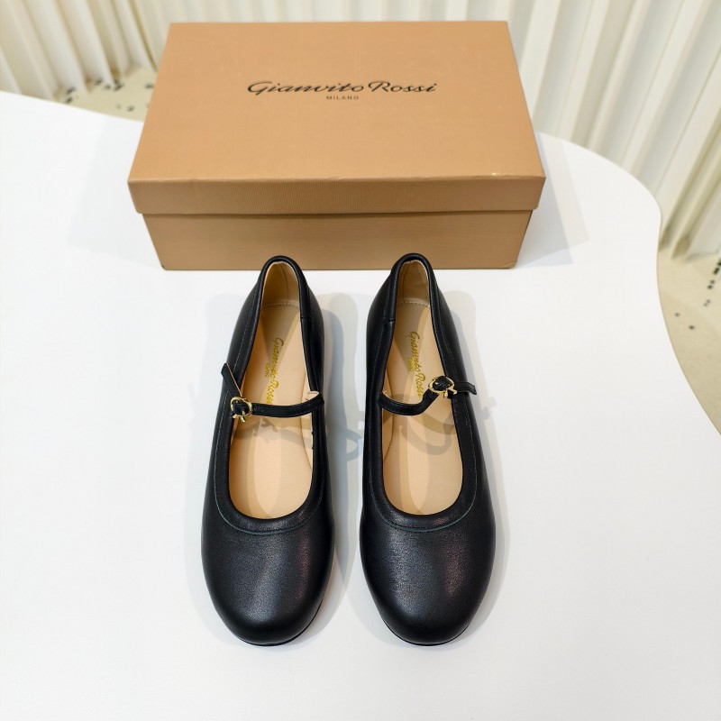 Gianvito Rossi Bohemian Style Flat Ballet Shoes - LY00310