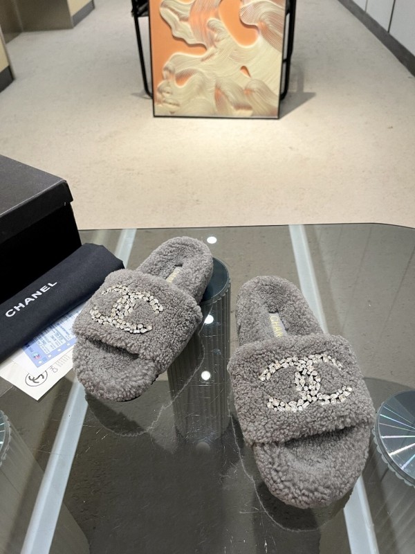 Chanel 2025 SS New Wool Slippers Soft Fine Wool - LY00280