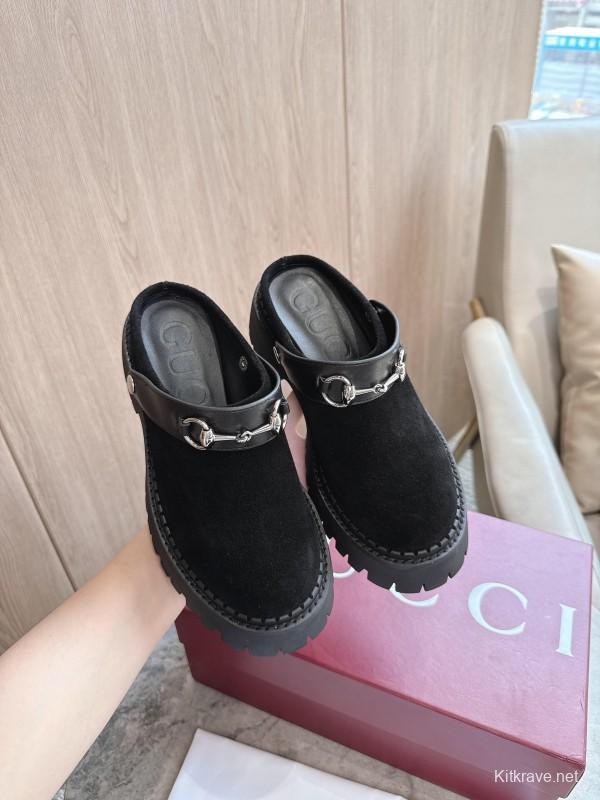 Gucci Women's Mule Shoes with Horsebit Detail - LY00300