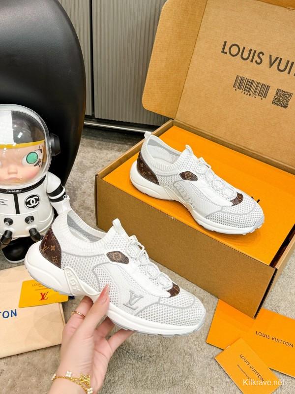 Louis Vuitton Olympia Series Knit Technology Unisex Casual Running Shoes - AS00291