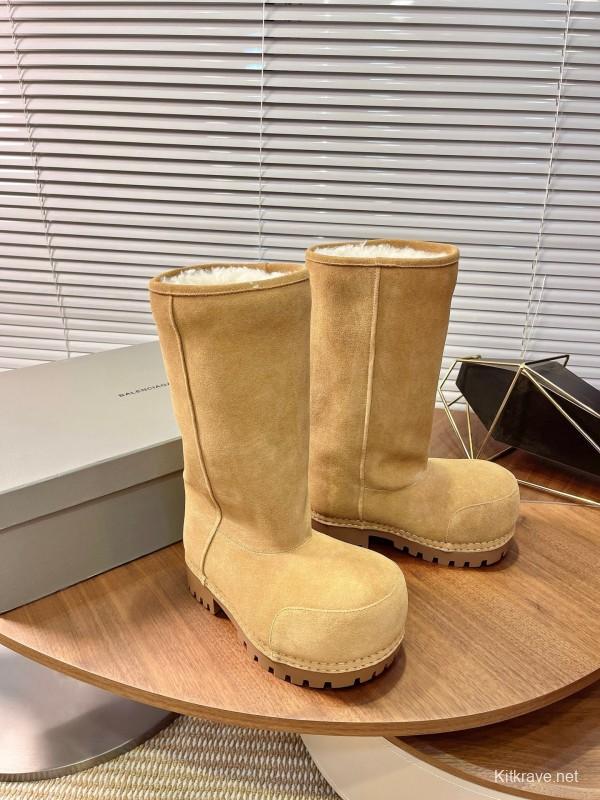 Balenciaga 2025 SS New Big Head High Heel Snow Boots - 2025SSBHB