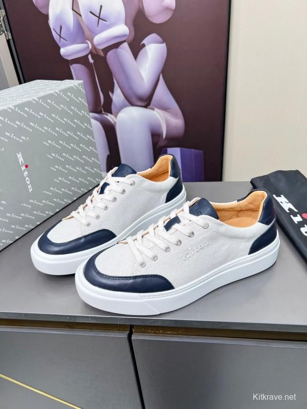 Kiton Tie-Dye Old Money Style Casual Men's Shoes - KFY00320