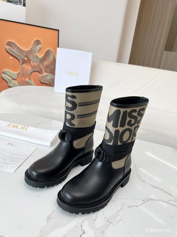 Dior 2025/SS Autumn Winter Boots Retro Work Boots Slip-On - LY00320