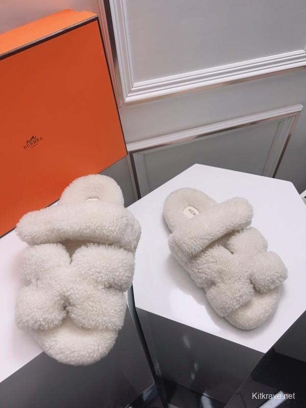 H Love Erjiu Fur Slippers - LY00270