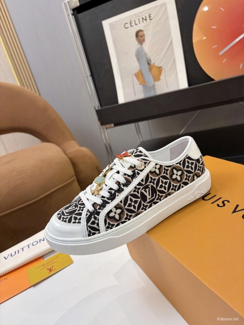 Louis Vuitton Lagoon Series Denim Sneakers with Buckle - AS00300