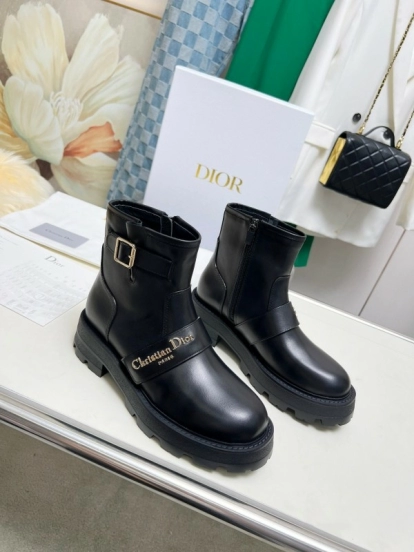 Dior 2025/SS New Autumn Winter British Style Brogue Platform Martin Boots - LY00330