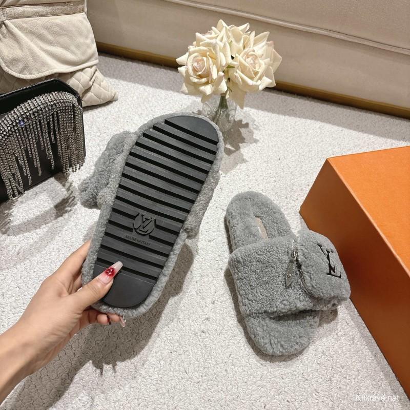 L牌 Wool Lazy Slippers - LY00260