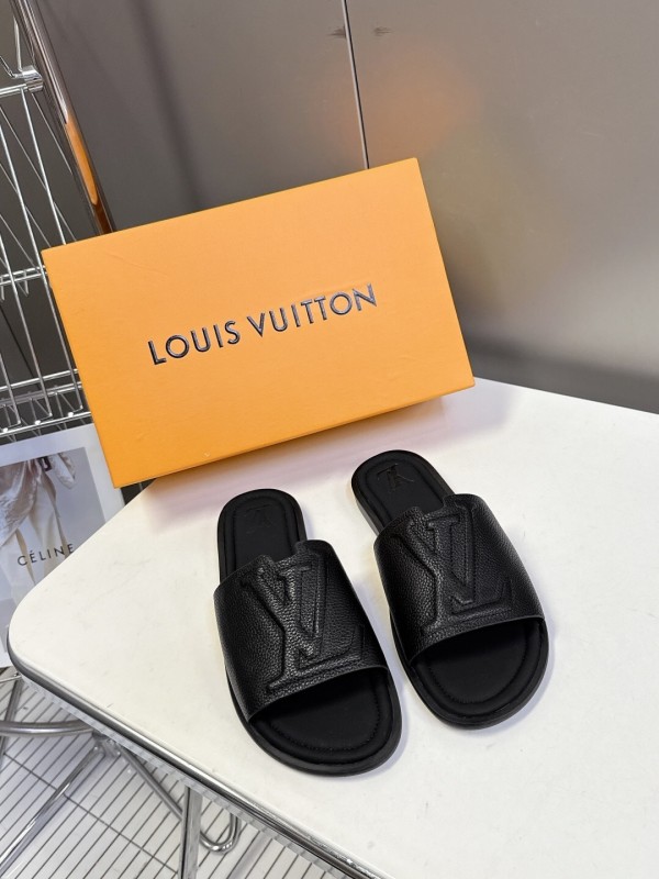 Louis Vuitton Venice Series Sandals with Monogram Embossing and Adjustable Strap - KFY00220