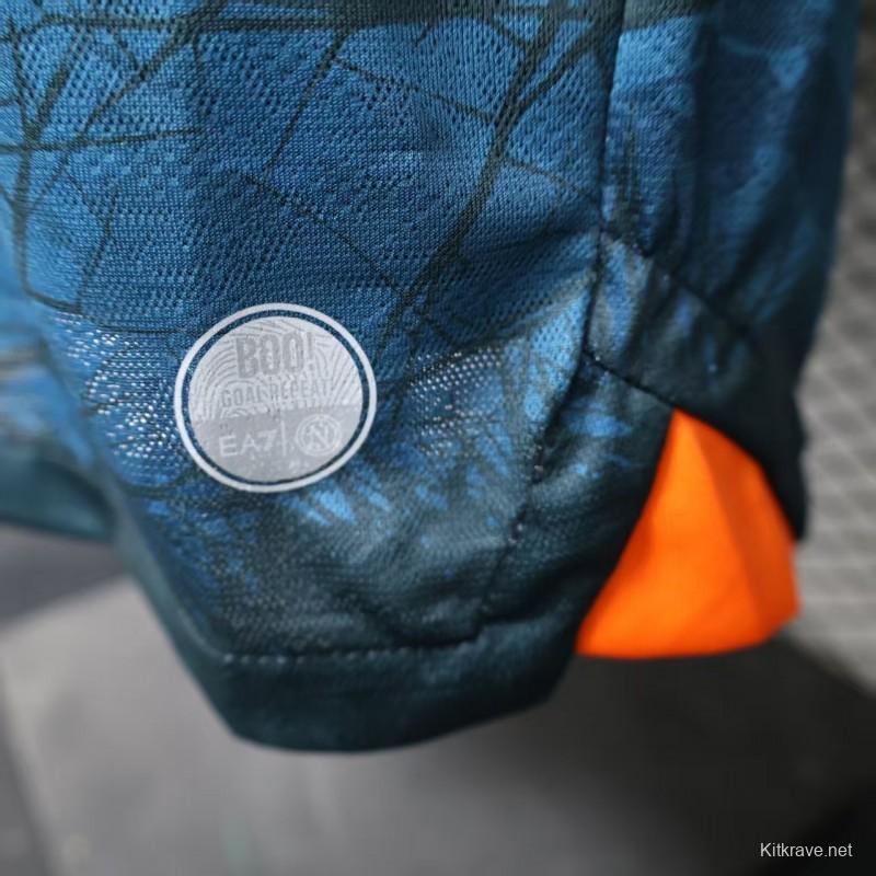 Player Version 25/26 Napoli Halloween Blue Jersey-Glow In Dark