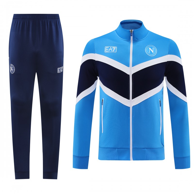 25/26 Napoli Blue/Black Full Zipper Jacket+Long Pants