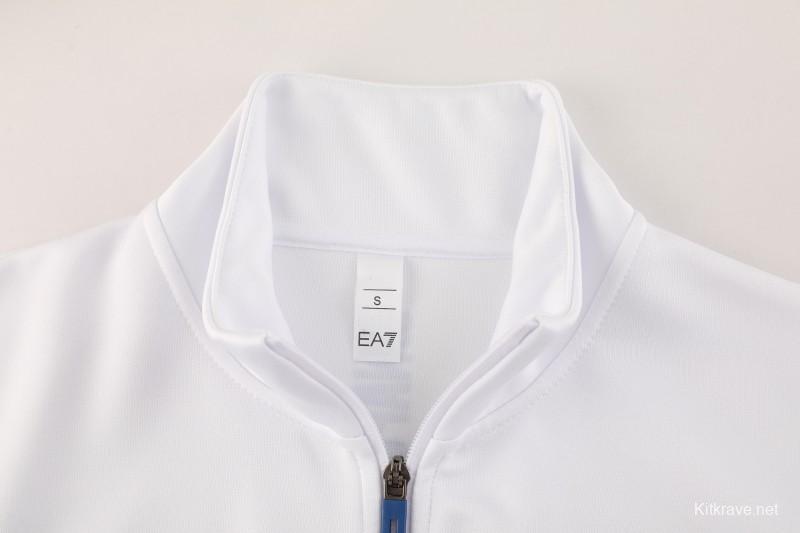 25/26 Napoli White Full Zipper Jacket+Long Pants