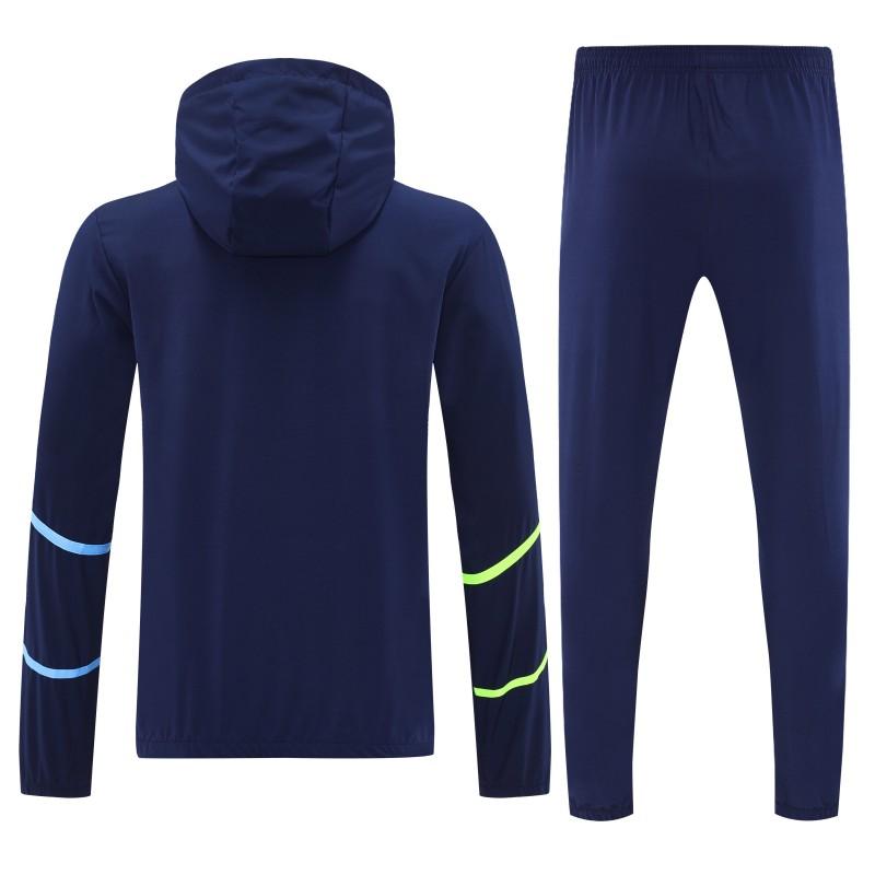 25/26 Manchester City Navy Blue Full zipper Jacket Tracksuit+ long pants