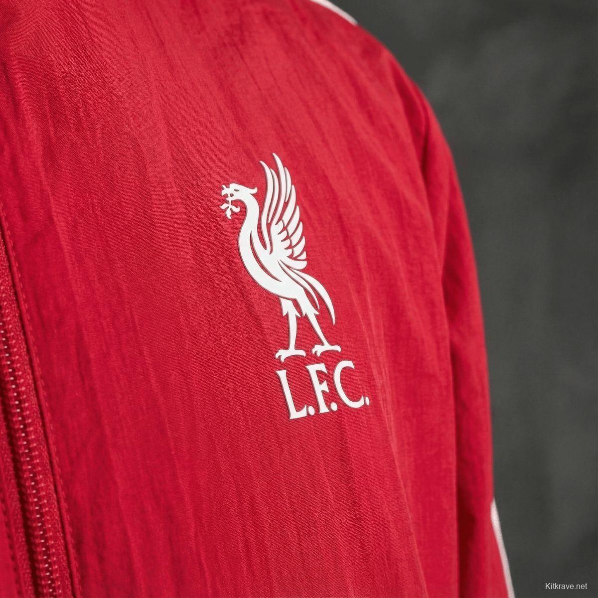 2026 Liverpool Red And White Reversible Full Zipper Jacket