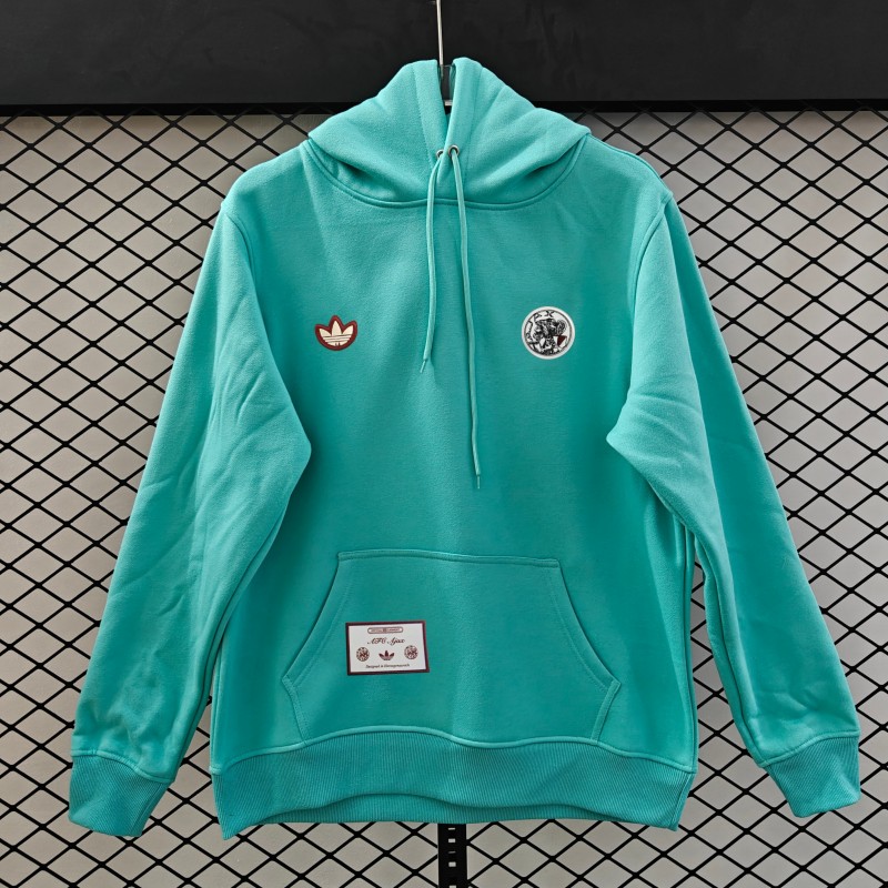 25/26 Ajax Embroidered Logo Hoodie 9 Colors