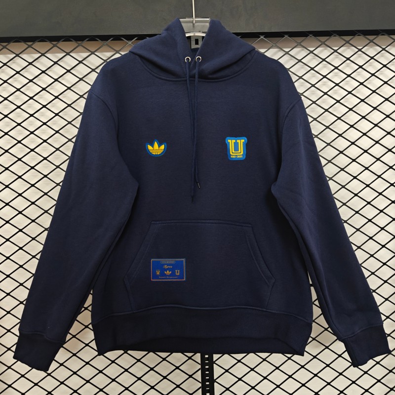 25/26 Tigres UANL Embroidered Logo Hoodie 9 Colors