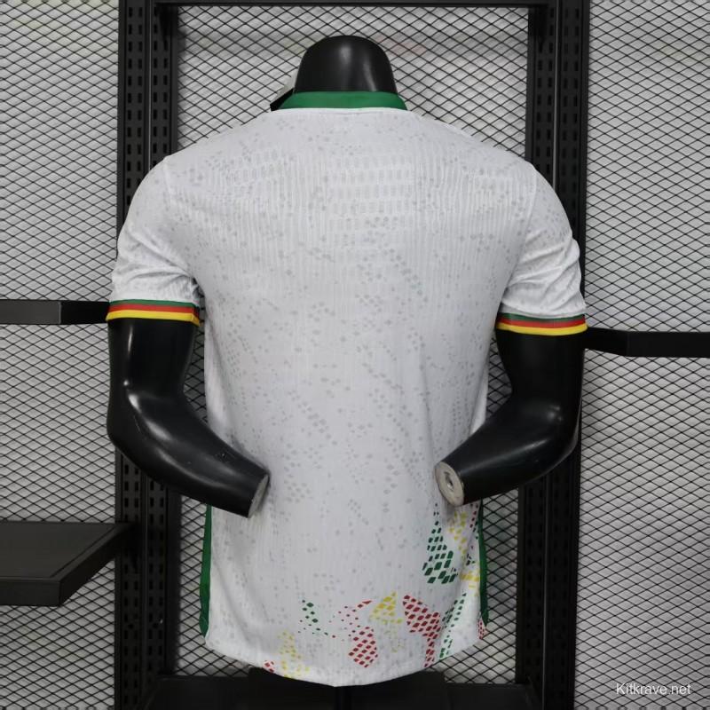 2026 Player Version Cameroon Home White with Red, Dot Pattern Jersey