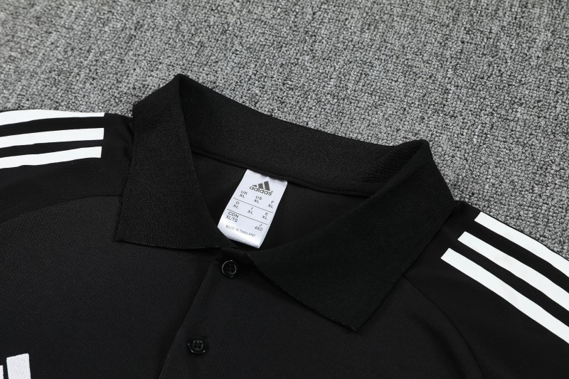 26/27  Argentina Black Polo Training Shirt + Long Pants Tracksuit