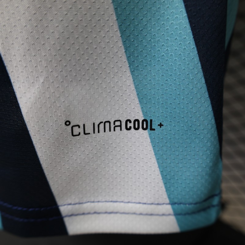 Player Version 2026 Argentina White Light Blue Dark Blue Radial Stripe Special Edition Jersey
