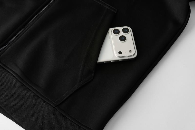2026 Adidas Black Full Zipper Jacket + Long Pants