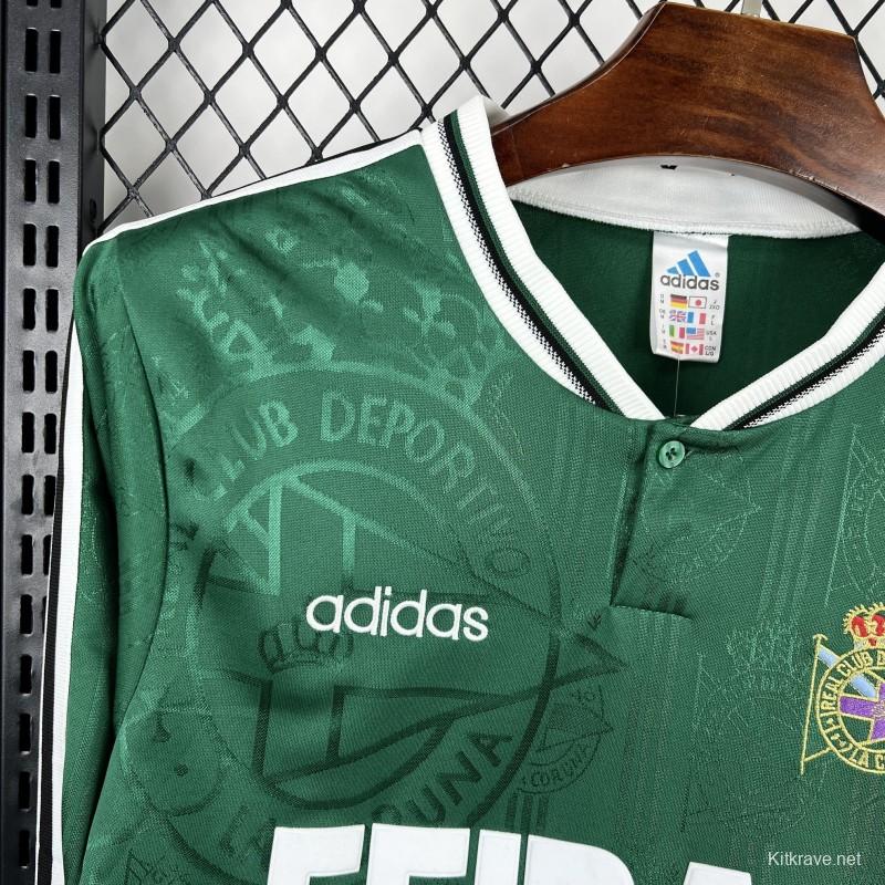 1999/00 Retro Deportivo De La Coruna Away Long Sleeves Jersey