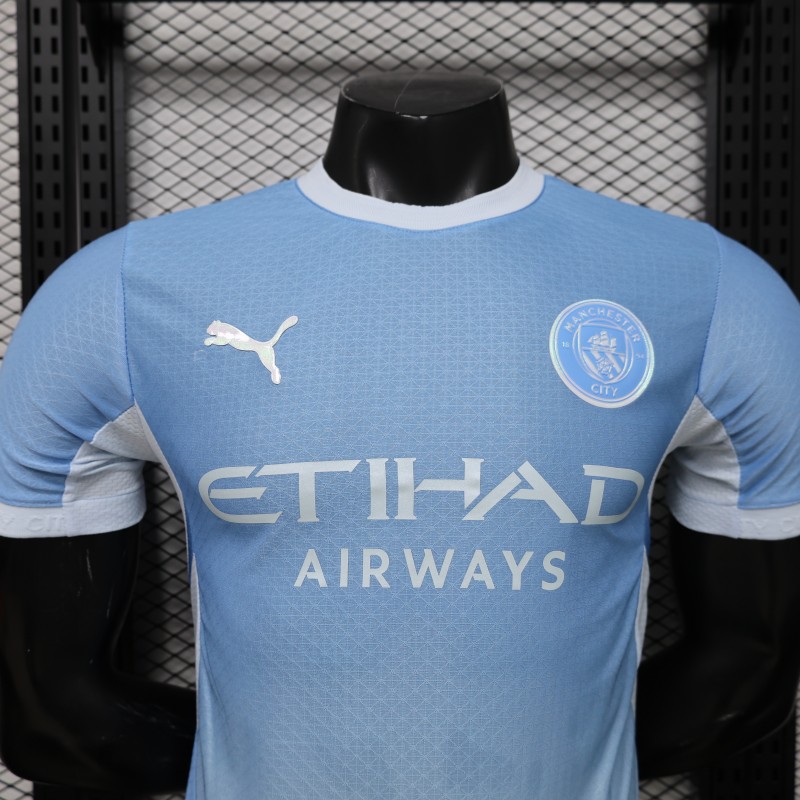 Player Version 26/27 Manchester City Sky Blue with White Side Panel Home Jersey