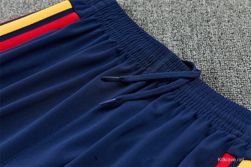 26/27 Spain Away White Half Zipper Jacket Tracksuit + Long Pants