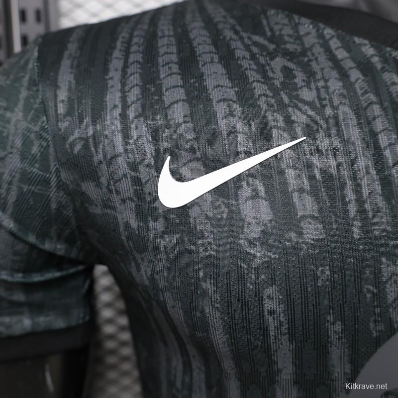 Player Version 26/27 FC Barcelona Dark Olive Green with Grunge Graffiti Third Jersey