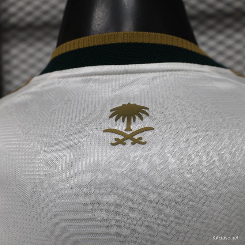 Player Version 26/27 Saudi Arabia  White & Gold Home Jersey