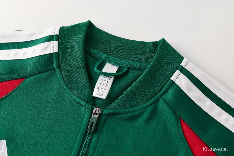 26/27 Algeria  Dark Green  Zipper Training Jacket Tracksuit + Long Pants (Adidas)