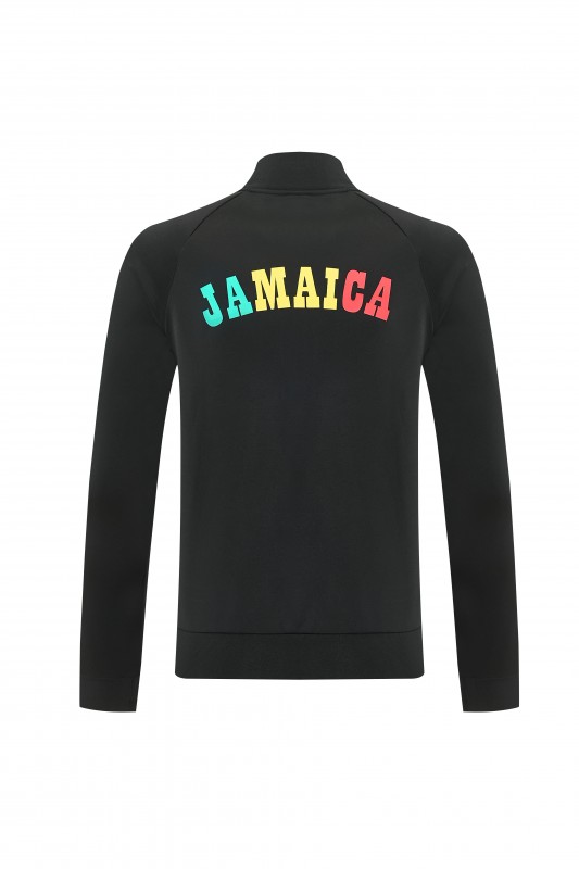 2026/27 Jamaica  Black  Full Zipper Jacket Tracksuit + Long Pants
