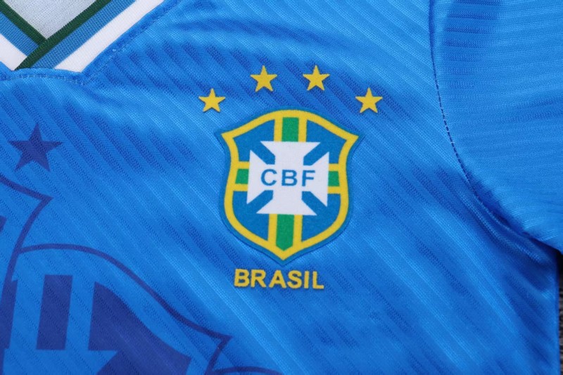 Retro Kids 1996 Brazil Away Jersey