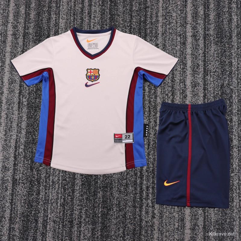 Retro Kids 98/99 Barcelona Away Jersey
