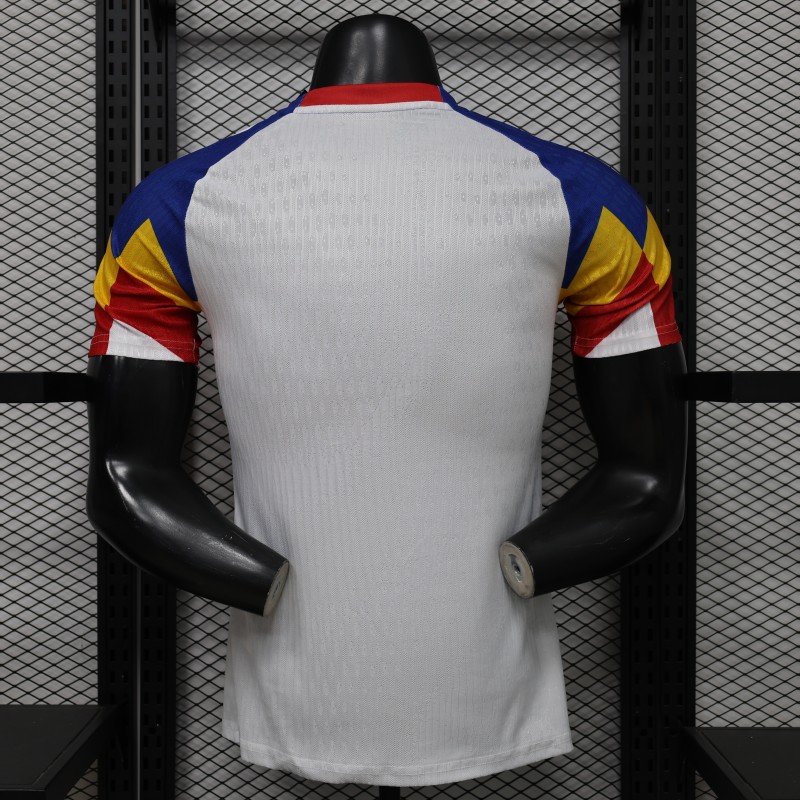 Player Version 2026 Romania Special Edition White with Blue Yellow Red Jersey