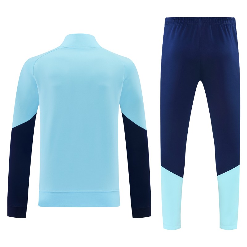 2026 Argentina Sky Blue & Navy Blue Full Zipper Jacket Tracksuit + Long Pants (Home)