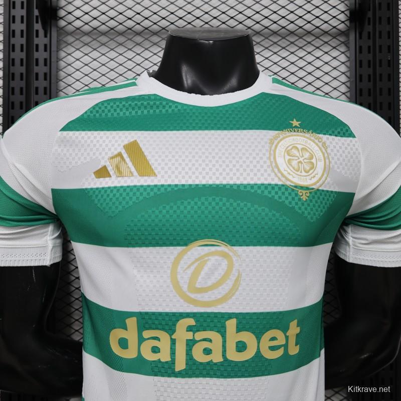 Player Version 26/27 Celtic Green & White Hooped Home Jersey
