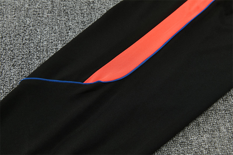 Player Version 26/27 Paris Black Half Zipper Jacket+Long Pants