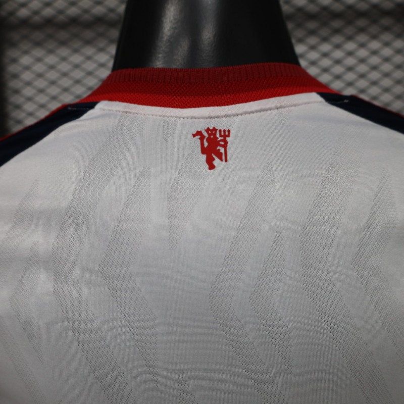 Player Version 26/27 Manchester United Navy & White V-Panel Away Jersey