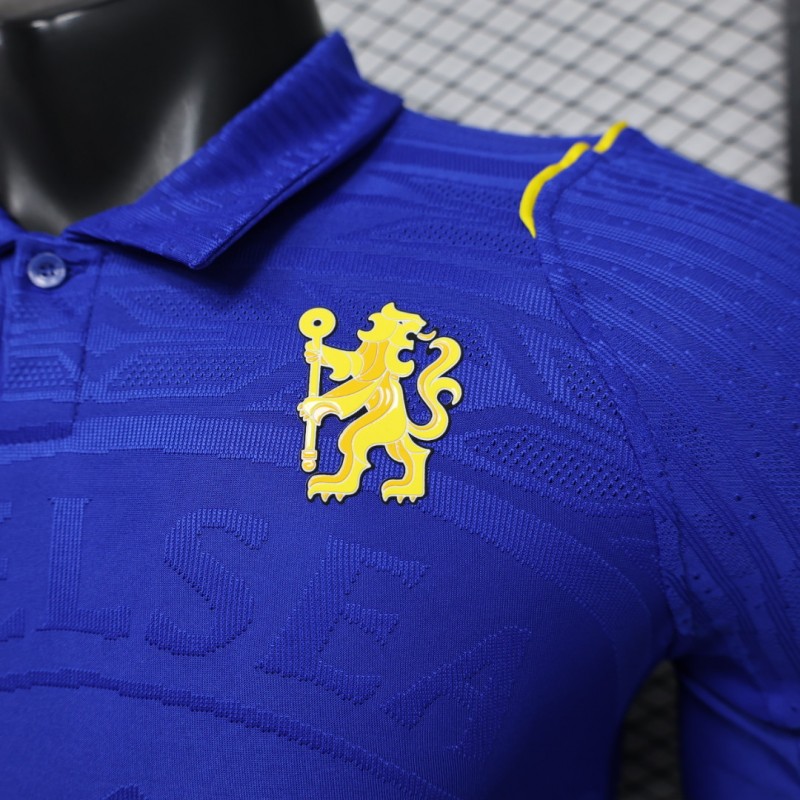 Player Version 26/27 Chelsea Home Polo Collar Long Sleeve Jersey