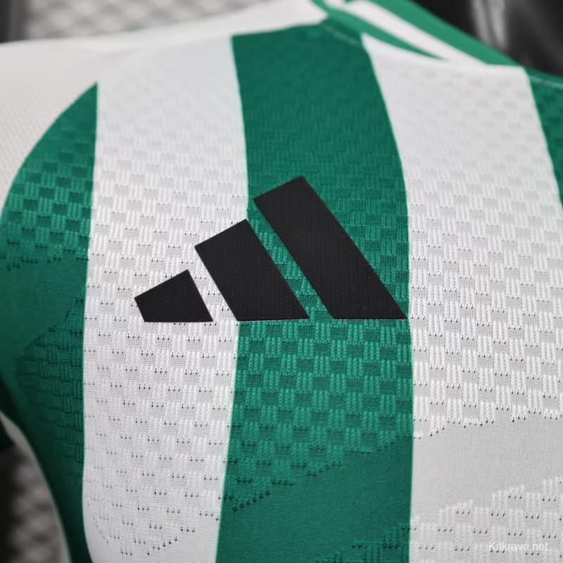 Player Version 26/27 Real Madrid Green & White Stripes Special Edition Jersey