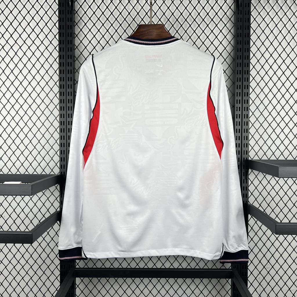 2026 Mens England World Cup Home Long Sleeve Jersey