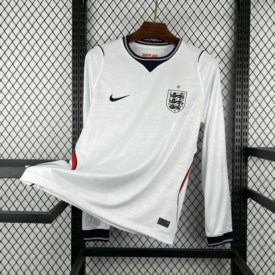 2026 Mens England World Cup Home Long Sleeve Jersey
