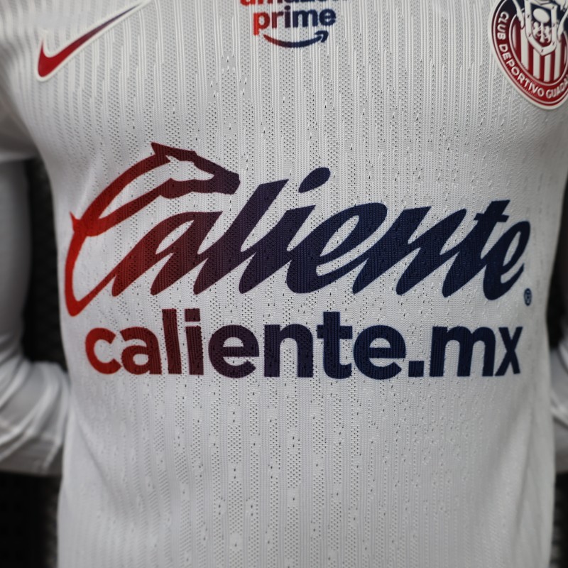 Player Version 26/27 Chivas Away White Long Sleeve Jersey