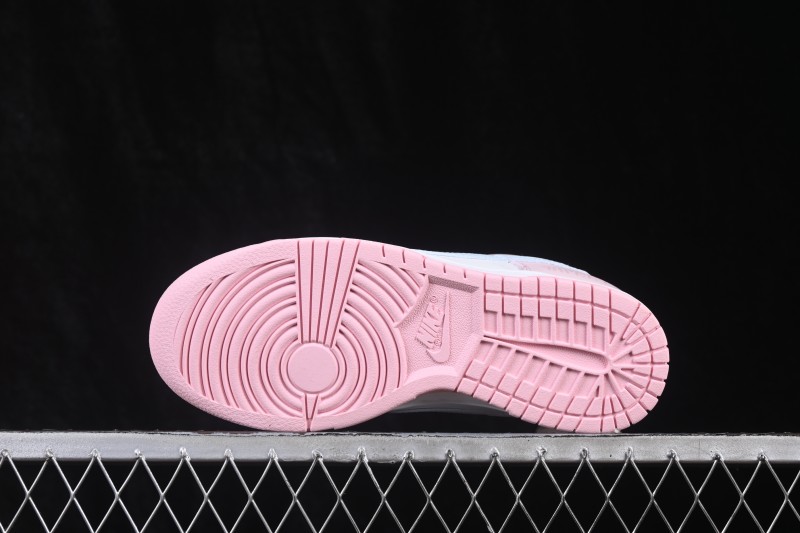 Nike SB Dunk Low White Grey Pink Low-Top Casual Skateboarding Shoes - IB3484-001