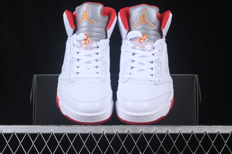Air Jordan 5 Retro Sunset White Orange Red - IV5678-102