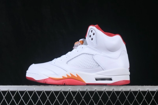 Air Jordan 5 Retro Sunset White Orange Red - IV5678-102