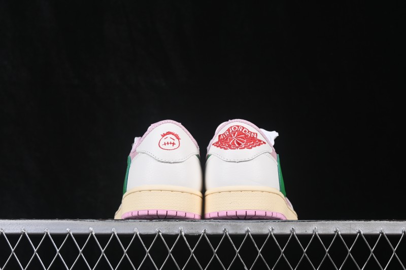 Nike Travis Scott x Air Jordan 1 Low OG AJ1 Collaboration Reverse Swoosh Sneakers - IQ7605-065