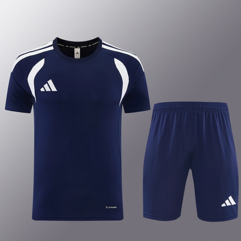 26/27 Adidas 14 Navy Short Sleeve+Soccer Shorts