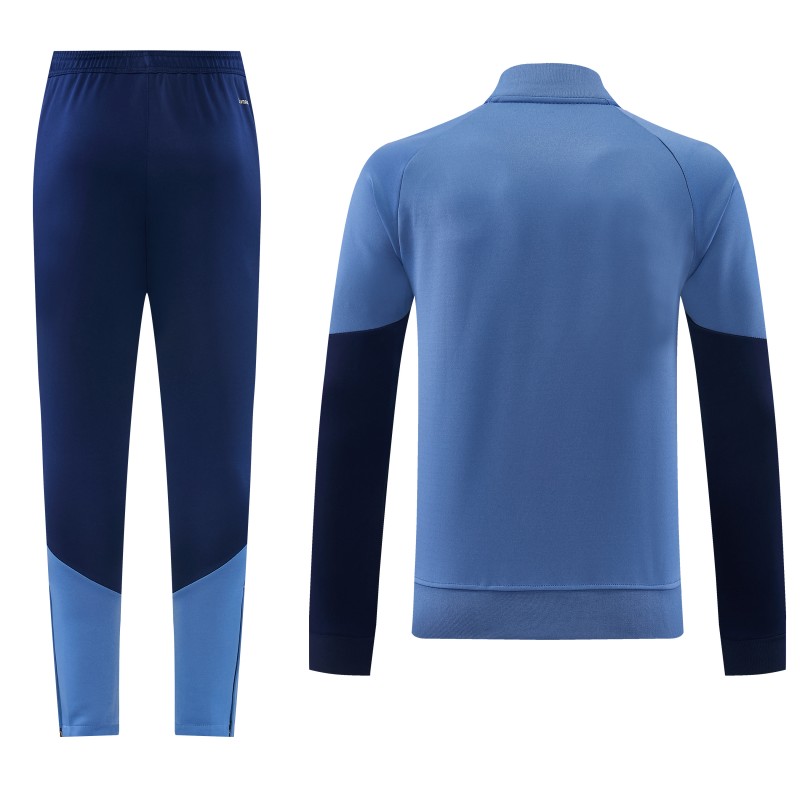 26/27 FC Bayern München 02  Blue Grey Full Zipper Jacket + Long Pants