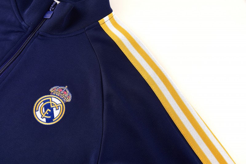 26/27 Real Madrid Navy Full Zipper Jacket Tracksuit + Long Pants